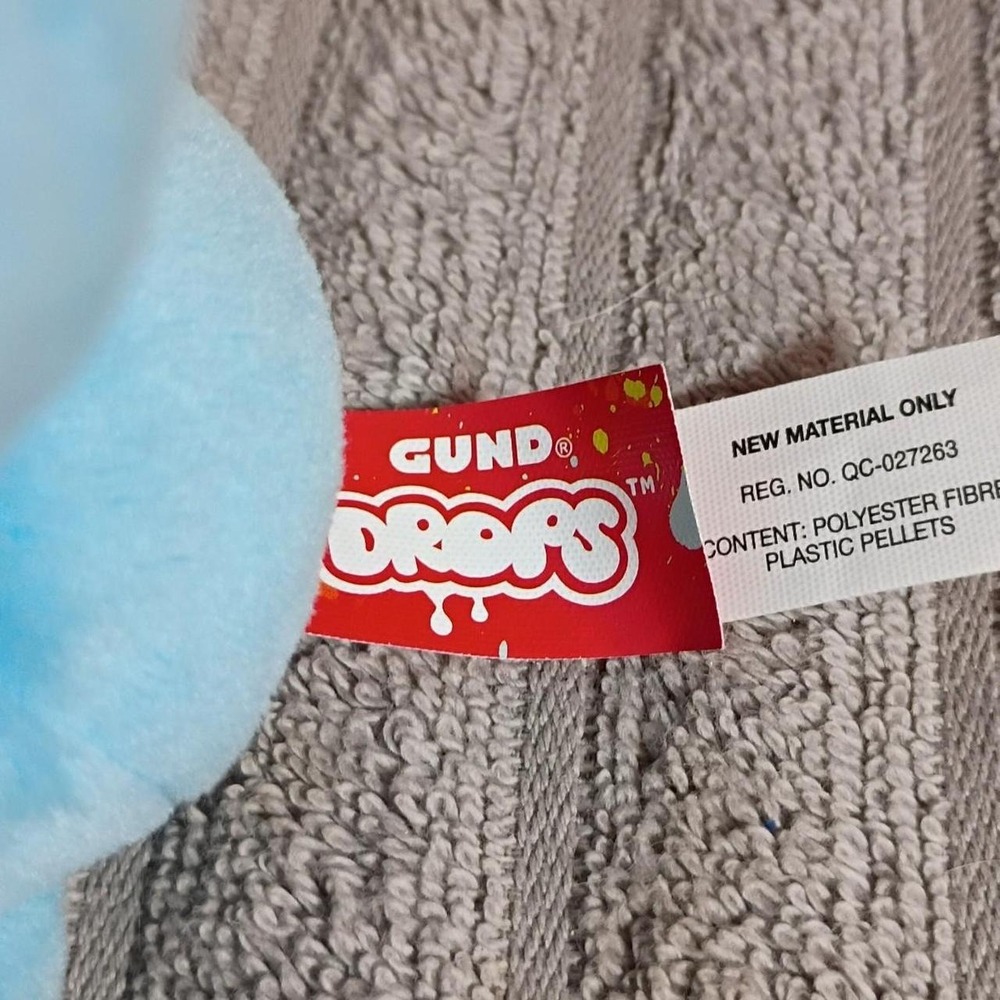 Gund Drops Jonny B. Cub Blue Bear Plush Stuffed Animal 6 Inch Weighted Toy - Picture 4 of 5